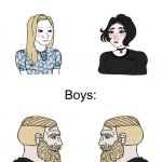 Boys vs girls meme