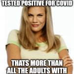 You would not want herpes would you? Why would you want covid? | 5,000,000 KIDS HAVE TESTED POSITIVE FOR COVID; THATS MORE THAN ALL THE ADULTS WITH HERPES, LET THAT SINK IN | image tagged in kirsten,coronavirus,funny not funny,herpes,wear a mask,maga | made w/ Imgflip meme maker