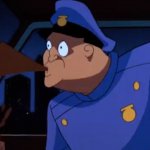 CARTOON COP SPIT TAKE GOTHAM POLICE BATMAN