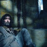 Sirius sitting in Azkaban cell