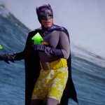 Batman Surfing Upvote