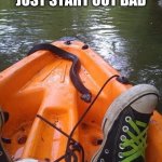 Is that a gator behind um? | SOME MORNINGS JUST START OUT BAD | image tagged in water moccasin,bad morning,easy boy,lake life,kayak for health,i need to change my clothes | made w/ Imgflip meme maker