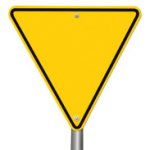 Blank Yield sign