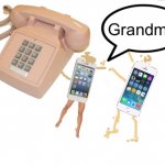 Ma Bell | image tagged in grandma nat mountain bell,coolio cellith,iphone bebes,gonzo chulito | made w/ Imgflip meme maker