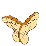 Yoyo Monkey Mascot Feet Template