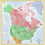 US & Canada map