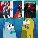 Erza Scarlet + Captain Harlock = Erzy Crimson | -Christina Oliveira | image tagged in blank plus blank equals blank,fairy tail,anime,manga,captain,natsu fairytail | made w/ Imgflip meme maker