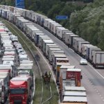 Lorry queues