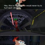Phineas and Ferb Lightsaber Battle