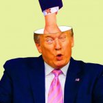 Putin's hand inside Trump's head