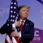 Trump Flag Hugger meme