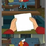 PHILIP J FRY BAD NEWS COUCH 3-PANEL