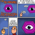 who knows? | whats the price for the ps5 | image tagged in all knowing hexagon | made w/ Imgflip meme maker