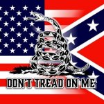 Don't tread on me confederate flag meme