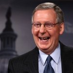 Mitch McConnell laughing