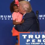Trump kissing girl