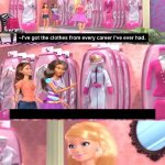 Barbie closet visit meme