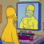 Homer and the mirror meme