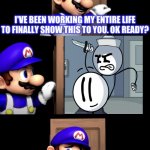 SMG4 door with wait that’s illegal | image tagged in smg4 door with wait that s illegal,henry stickmin,memes,smg4 | made w/ Imgflip meme maker