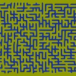 a maze for people whose eyes rapidly shift about uncontrollably