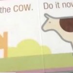 Touch the cow