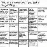 Weeaboo bingo meme