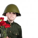 Boy Carnation Russian Helmet