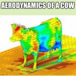 Aerodynamics of a cow | AERODYNAMICS OF A COW | image tagged in aerodynamics of a cow | made w/ Imgflip meme maker