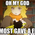 Yang almost cared