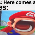 Awkward Mario meme