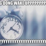 ding dong | DING DONG WAKE UPPPPPPPPPPP; WHYYYYYYYYYYYYYYYYYYYYYYYYYYYYYYYYY | image tagged in most hated alarm clock | made w/ Imgflip meme maker