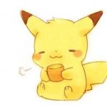 Relaxed Pikachu meme