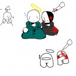 Among Us Knife Stab be like | image tagged in commit knife stab to meganplayz | made w/ Imgflip meme maker