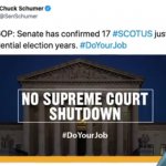 Schumer was in favor of appointing a justice before he wasn't