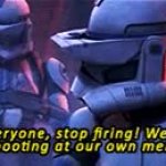 stop we are shooting at our own men GIF Template
