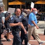 cops marching blm