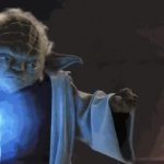 Yoda Lightning Ball GIF Template