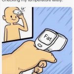 checking my temperature