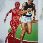Muscle Man Chasing Runner