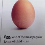 Egg one of the most popular forms of child to eat