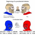 Wojak 2020 presidential debate