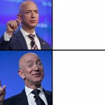 Jeff Bezos (Drake format) meme