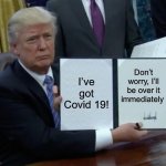 Trump gets Covid 19