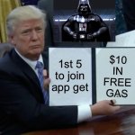 Free gas GetUpside App use promo code DDB2C meme