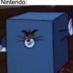 Ya like blocks! | Everyone: We want Waluigi in smash! Nintendo: | image tagged in tom and jerry,memes,funny,nintendo,minecraft | made w/ Imgflip meme maker