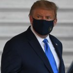 Trump wearing a mask now meme