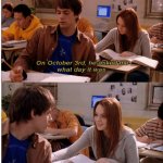 It's October Third