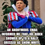 Why do journals trust anonymous sources? Joe Biden as Snow White