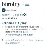 Bigotry definition meme