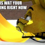 Spring bonnie eats Banana. | THIS IS WAT YOUR EX IS DOING RIGHT NOW | image tagged in spring bonnie eats banana | made w/ Imgflip meme maker